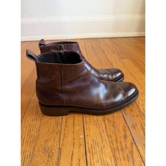 Wolverine 1000 Mile Boots Mens Size 10 Brown Leather Ankle Zip Booties Dress main image 9